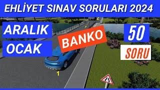 Ehliyet Sınav Soruları 2024 | Aralık, Ocak Çıkmış Ehliyet Sorularını Çöz