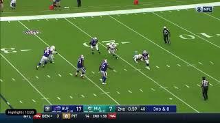 Josh Allen Stiff Arm vs Van Noy | Bills vs Dolphins