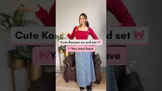 Korean Co ord Sets Haul #shorts #viral #meeshohaul #meesho #meeshofinds #coordset #review #foryou