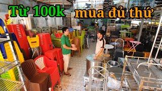 Vào xem kho đồ cũ từ 100k bàn ghế máy giặt tủ lạnh tivi lò nướng sofa cho kinh doanh hoặc gia đình