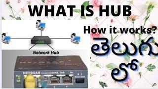 What is Hub |Hub in computer networks | what is hub in Telugu  | networking device |Hub how it works