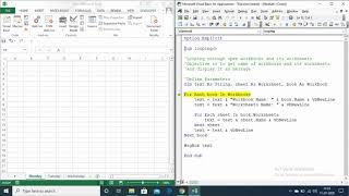 5.2 Excel VBA - Looping through Open Workbook and its Worksheets