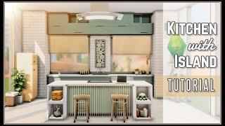 Kitchen and Kitchen Island Tutorial/Ideas (No CC - No Mods) - The Sims 4 Tutorial