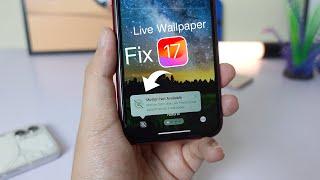 iOS 17 - Fix Motion Not Available Wallpaper