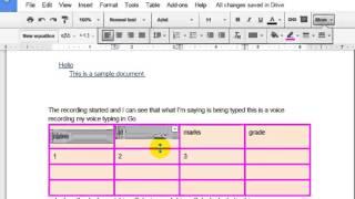 How to change the table cell vertical alignment in Google Docs