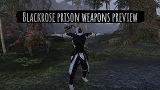 ESO Blackrose prison arena weapons preview & demonstration (Murkmire PTS week 1)