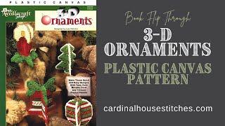 3 D Ornaments Plastic Canvas Pattern Book Flip Through Video