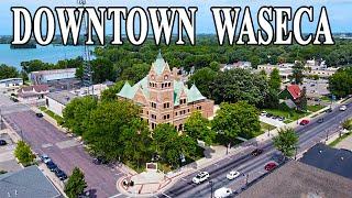 Drone Over Waseca - DOWNTOWN