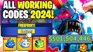 *NEW* ALL WORKING CODES FOR BLOX FRUITS IN 2024! ROBLOX BLOX FRUITS CODES