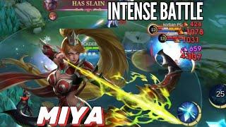 MIYA UNLIMITED LIFESTEAL+ATTACK SPEED+BURST | MIYA BEST BUILD | SOLO MRO GAMEPLAY - MLBB