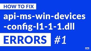 api-ms-win-devices-config-l1-1-1.dll Missing Error on Windows | 2020 | Fix #1