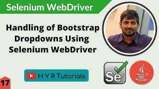 Handling of Bootstrap Dropdowns using #Selenium WebDriver | Selenium |
