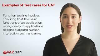Examples of Test cases for UAT
