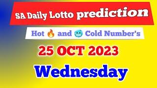 Sa daily lotto prediction for 25 October 2023 | south africa daily lotto prediction