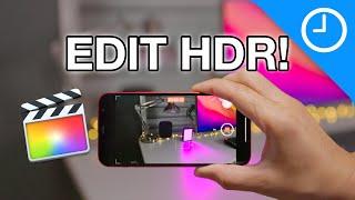 Final Cut Friday - How to edit and publish iPhone 12 HDR video with FCP X