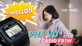 Độ bền Casio F91W huyền thoại THẬT QUÁ THẤT VỌNG? | Đồng hồ Hải Triều Drop Test