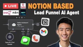 *LIVE BUILD*: How I Built a Notion Lead Funnel AI Agent for Company Research & Automated Follow-Ups