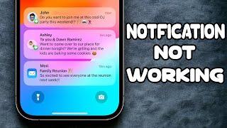 How to Fix iPhone Notifications Not Showing or Working | Fix Notifications Not Working iPhone iOS 17