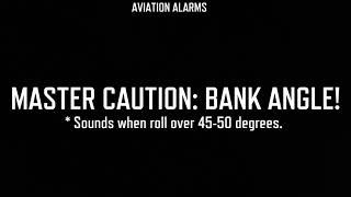 [B737] MASTER CAUTION - BANK ANGLE!