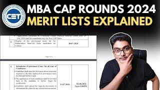 What is Provisional & Final Merit List? MBA CET CAP Rounds 2024 | MBA MMS Admissions 2024