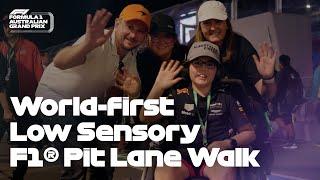 World-first F1 pit lane experience for people with sensory sensitivities