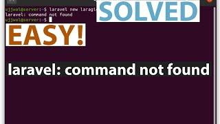laravel: command not found in ubuntu | Linux | mac | SOLVED