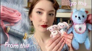 ASMR ~ let’s sew a tiny bear ~ relaxing whispers🪡