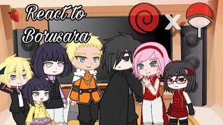 uzumaki and uchiha family react to borusara and themselves ‼️(borusara,naruhina,sasusaku )