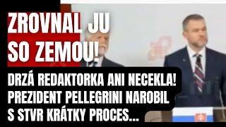 Príde o prácu?! Drzá moderátorka STVR napadla prezidenta Pellegriniho! Ten urobil krátky proces