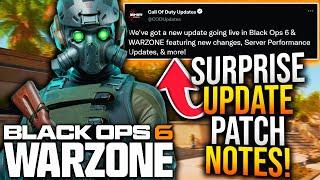 WARZONE: New PERFORMANCE UPDATE PATCH NOTES! SERVER UPDATES, Bug Fixes, & More! (BO6 Update)