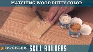 Matching Wood Putty Color | Rockler Skill Builders