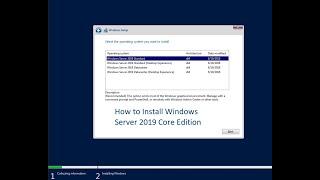 How to Install Windows Server Core Edition