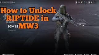 How to Unlock RipTide in MW3