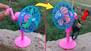 Amazing Inventions From Toy Hand Fan | How To Make Hand Fan To Electric Fan