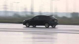 Chevrolet Lacetti drift on wet roads. Optra hatchback tricks