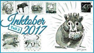 #inktober2017 - Animal drawing challenge part II - deep, furious, trail juicy - by Jaana Kern