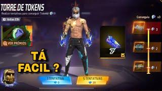 PEGANDO O NOVO PUNHO DO FREE FIRE (PUNHO ENERGIA TEMPESTUOSA) EVENTO TORRE DE TOKES FREE FIRE