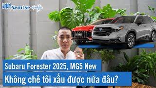 Subaru Forester 2025 không còn chê xấu được đâu. MG5 2025 lộ hình ảnh.