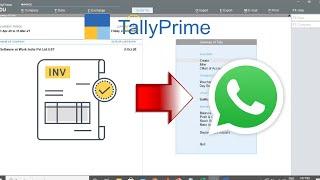 Send Tally invoices on Whatsapp | Whatsapp Module for TallyPrime
