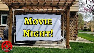 Inexpensive, Collapsible PVC Projector Screen Frame | Backyard Movie Night