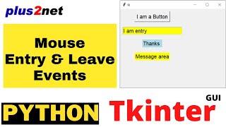 Tkinter Mouse Enter & Leave events to trigger function to manage the attributes using config()