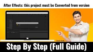 After Effects: this project must be Converted from version || The original file will be unchanged