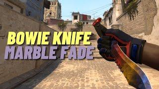  Bowie Knife Marble Fade | CSGO Knife Showcase