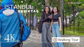 4K İstanbul Beşiktaş Virtual Walking Tour | Türkiye 2024