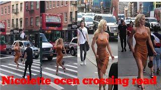 Nicolette Shea crossing road public reaction 