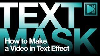 How to create text mask effect for free using VSDC