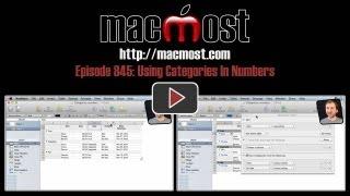 Using Categories In Numbers (MacMost Now 845)