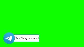 Redes Sociais Chroma Key [Telegram Chroma Key, Barra] Lower Third / Green Screen, Pantalla Verde