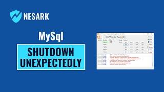 MySql Shutdown Unexpectedly | MySql not starting in Xampp Server 2022 | Nesark