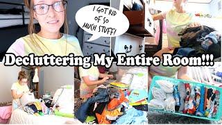 DECLUTTERING MY ENTIRE BEDROOM | EXTREME DECLUTTER 2020